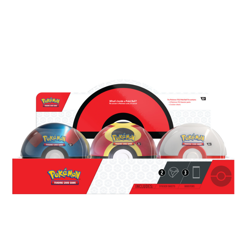 Pokemon Poke Ball Tin 2025 Q4 Display