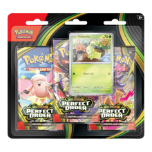 Pokemon ME03 Perfect Order 3 Pack Blister (CHIKORITA)
