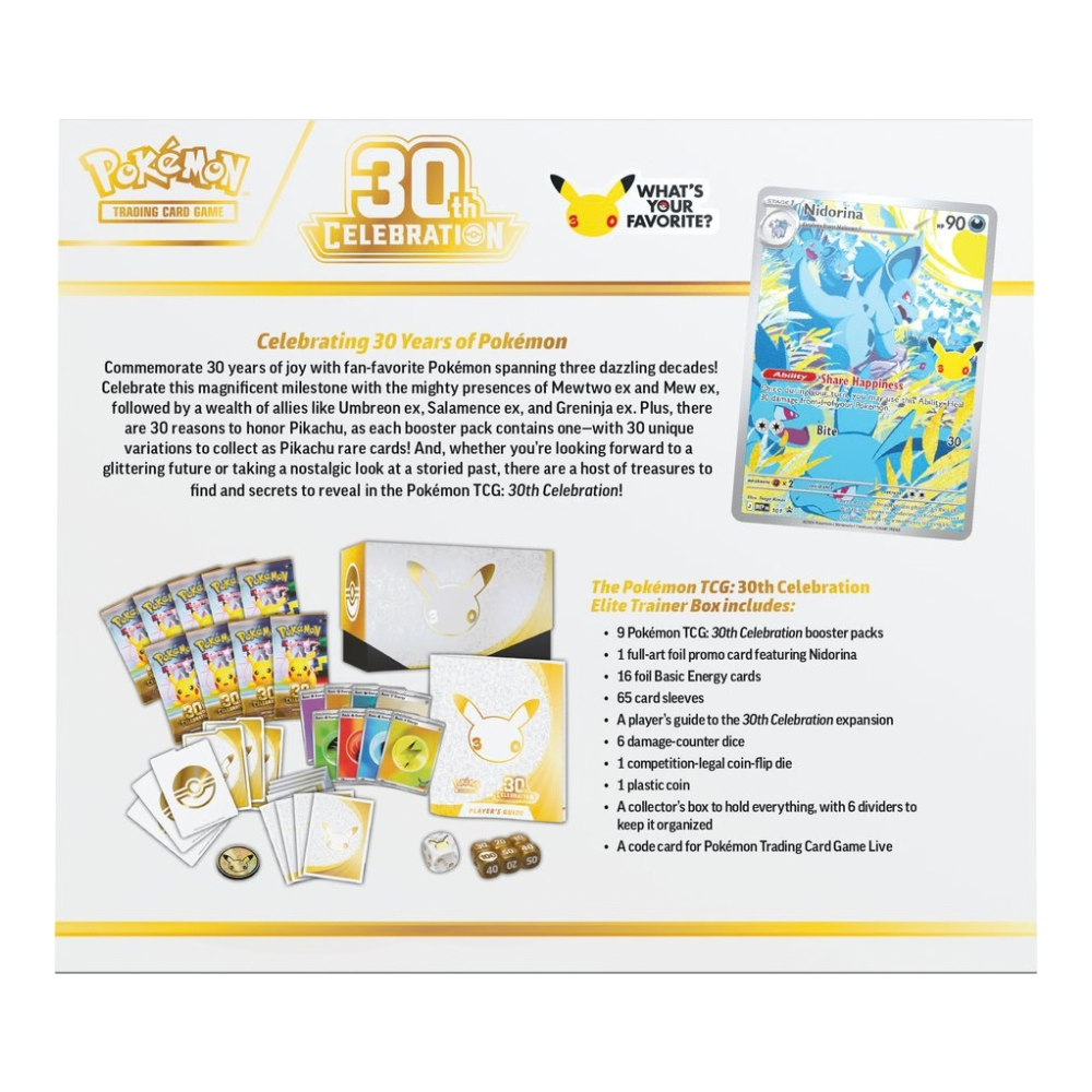 Pokemon ME5.5 30th Celebration Elite Trainer Box
