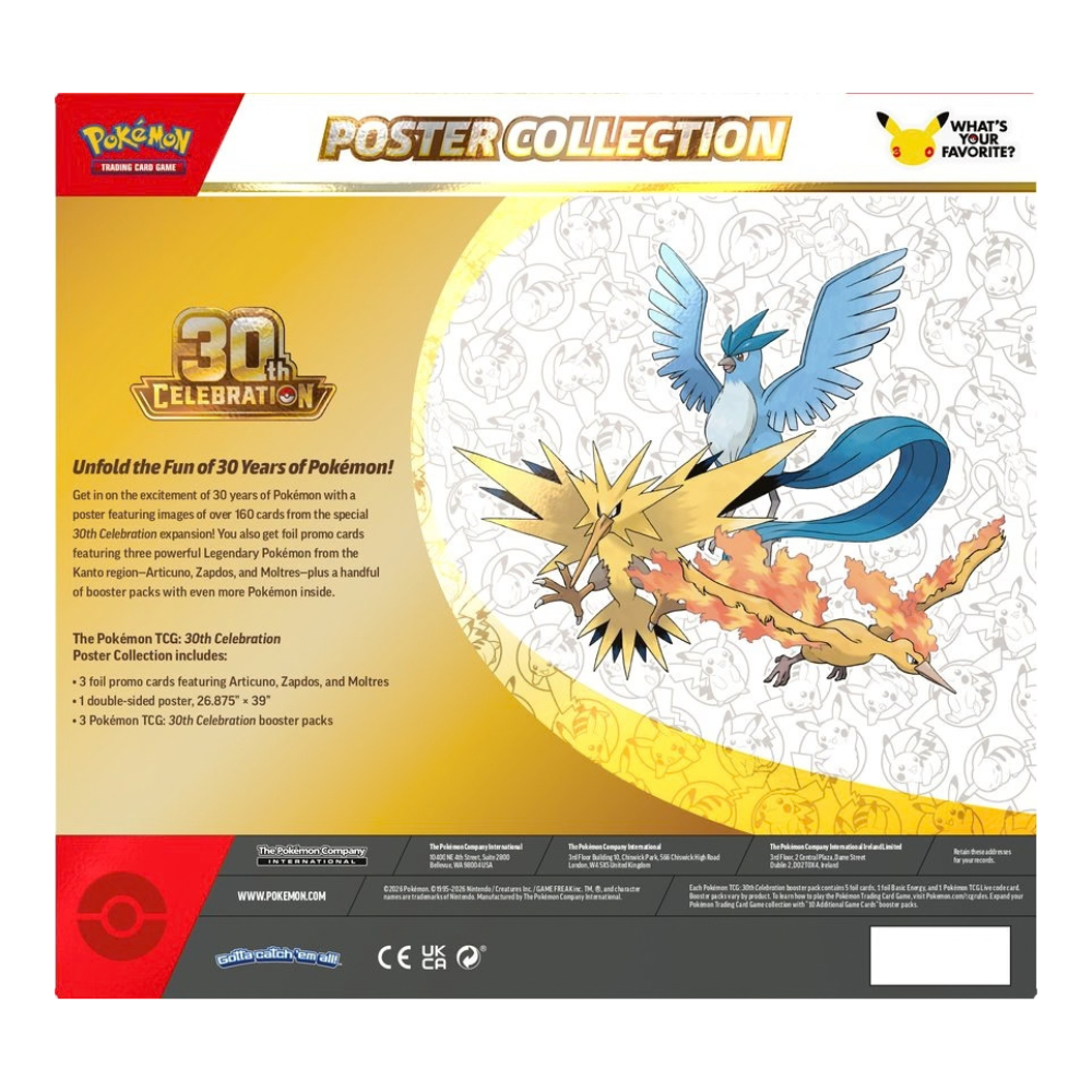 Pokemon ME5.5 30th Celebration Poster Collection