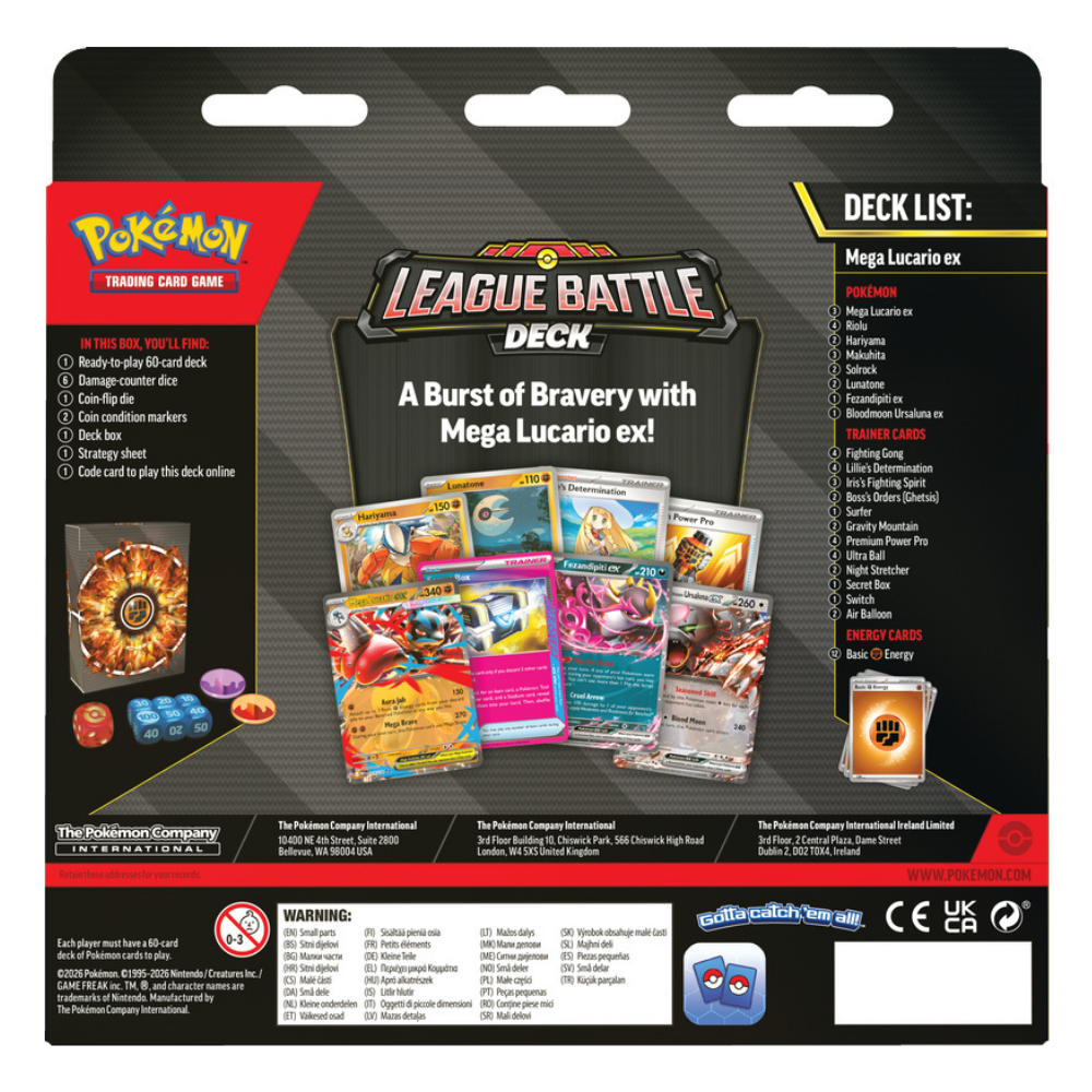 Pokemon Mega Lucario ex League Battle Deck 2