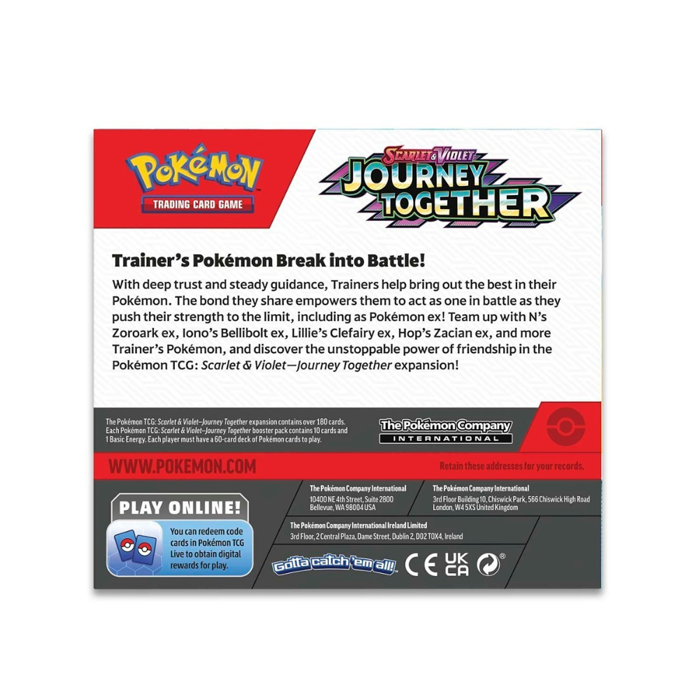 Pokemon SV09 Journey Together Booster Box (Enhanced w Topper)