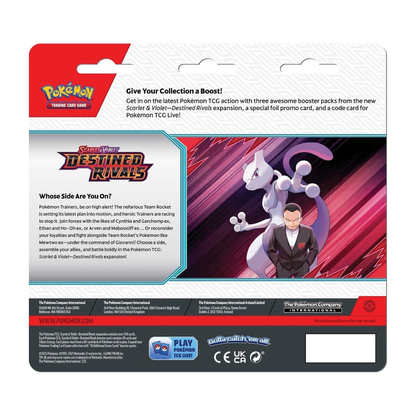 Pokemon SV10 Destined Rivals 3 Pack Blister (KANGASKHAN) 2