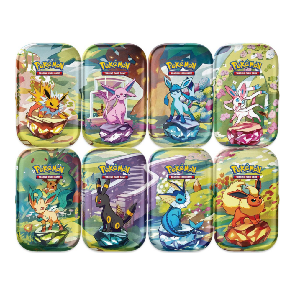 
Pokemon SV8.5 Prismatic Evolutions Mini Tin Display