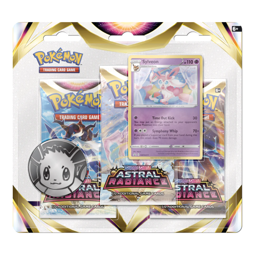 Pokemon SWSH10 Astral Radiance 3 Pack Blister (SYLVEON)