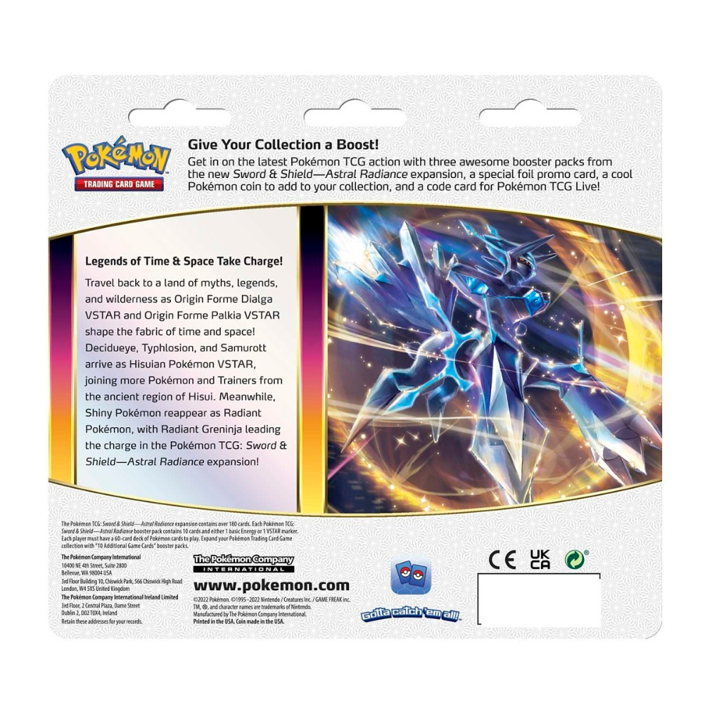 Pokemon SWSH10 Astral Radiance 3 Pack Blister (SYLVEON) 2